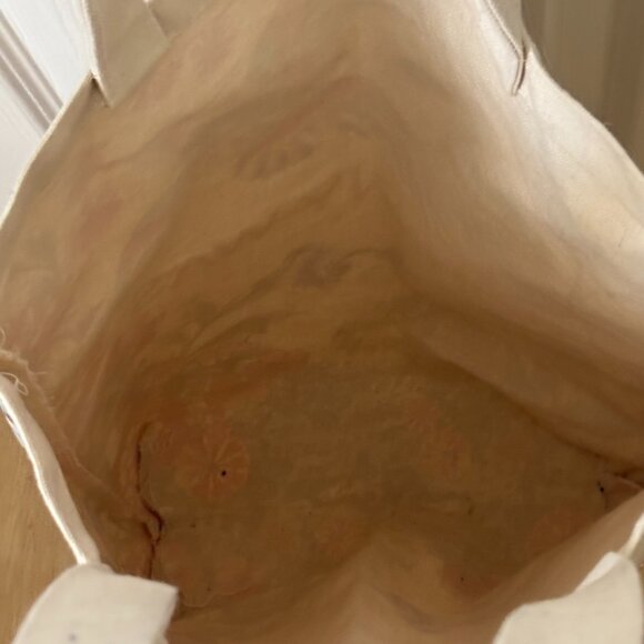 Johnny Was California Women's Canvas Shoulder Tote Bag Boho Floral Bird - Picture 5 of 9